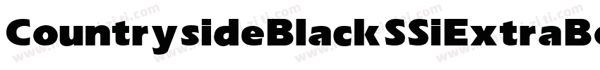 Countryside Black SSi Extra Bold字体转换